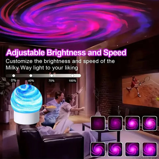 2-in-1 Ocean Wave Projector Light & Northern Aurora Lamp | 16 Colors RGB Night Light Projector | Bedroom Mood Lamp