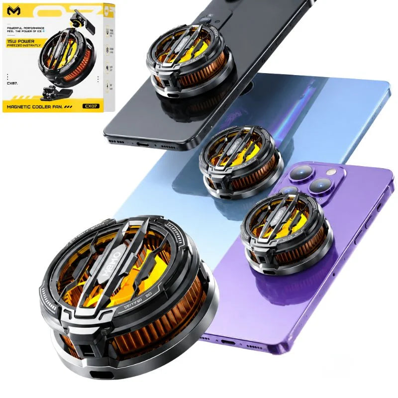 MEMO CX07 Mobile Cooling Fan 15W | Semiconductor Phone Cooler for Gaming | Magnetic Mobile Radiator for Android & iPhone