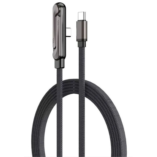 USB-C Fast Charging Cable with Foldable Phone Stand | 2-in-1 Braided Data Cable for iPhone, Samsung & Type-C Devices | 240W