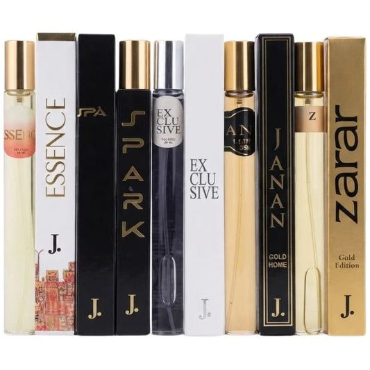 J. Premium Fragrance Collection | 20 Pcs Long Lasting | Eau De Perfume Set for Men & Women | Luxury Gift Pack