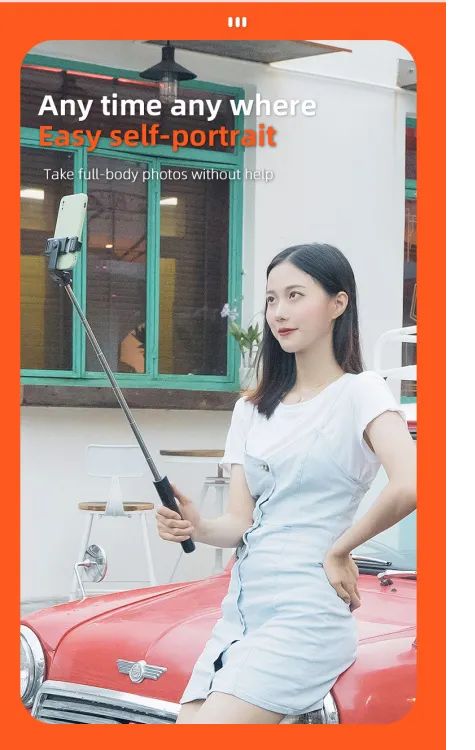 4 in 1 Wireless Selfie With Fill Light Stick Tripod Bluetooth Shutter selfie Light foldable Selfie stick for all Phone Extendable With charging Cable Detachable Bluetooth Shutter