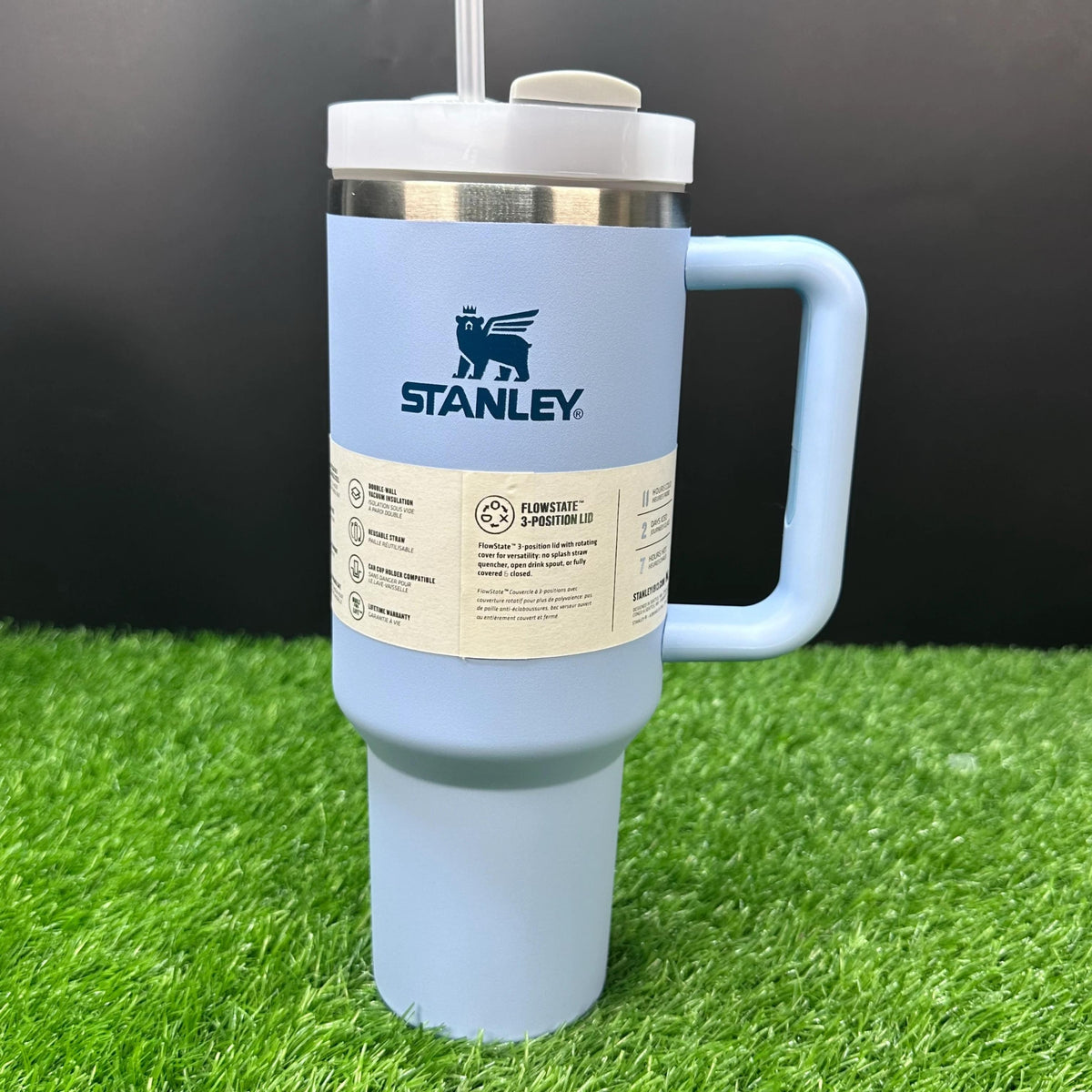 Black Stanley 40 Oz Stainless Steel Tumbler | Leak-Proof Vacuum Insulated Travel Mug | Hot & Cold
