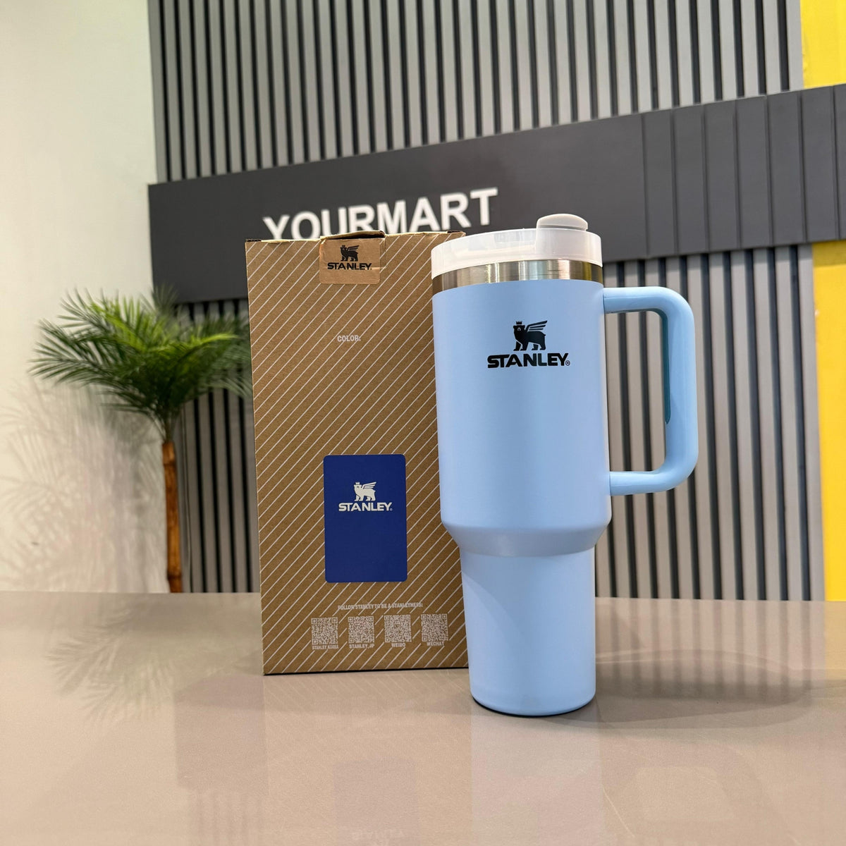 Black Stanley 40 Oz Stainless Steel Tumbler | Leak-Proof Vacuum Insulated Travel Mug | Hot & Cold