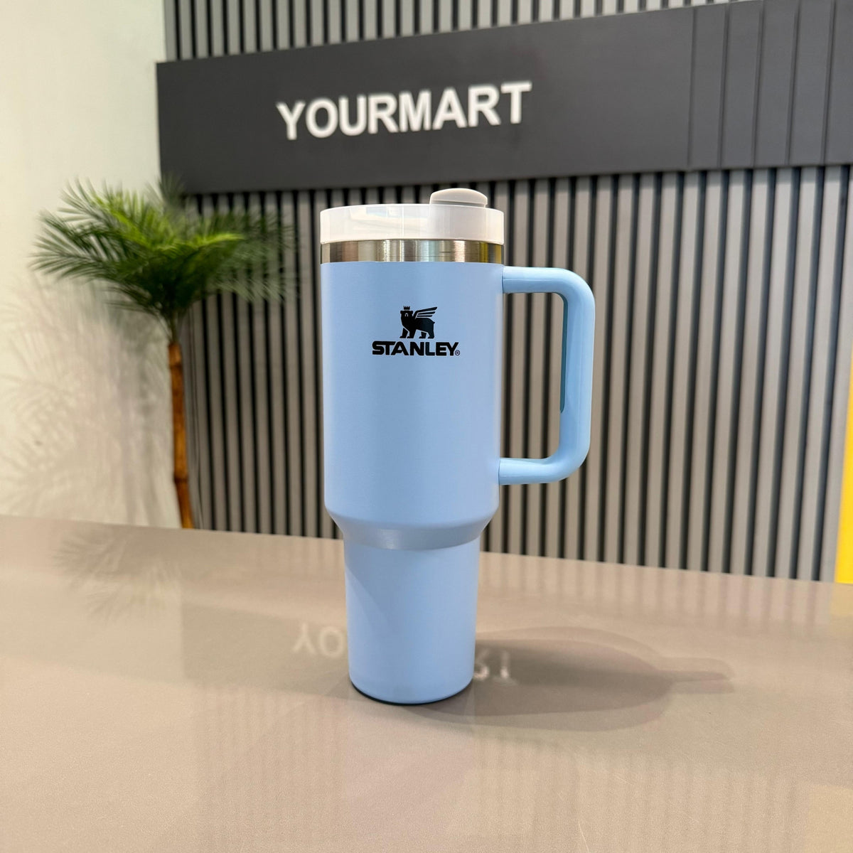 Black Stanley 40 Oz Stainless Steel Tumbler | Leak-Proof Vacuum Insulated Travel Mug | Hot & Cold