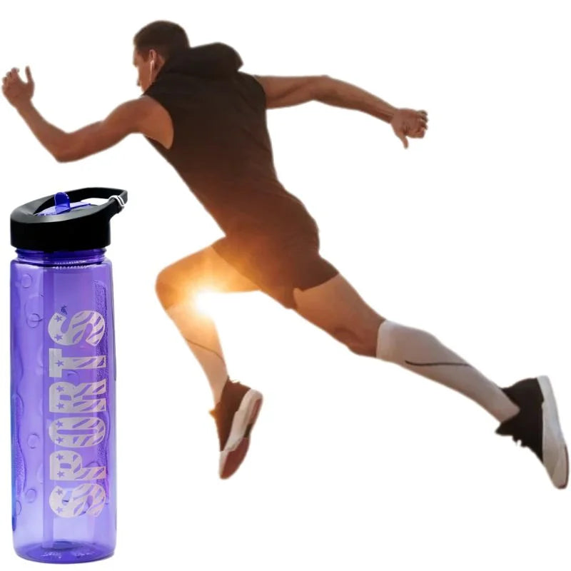 Red Stylish Water Sport Bottle 1000ml with Straw | Leakproof BPA-Free Hydration Bottle for School, Gym & Travel