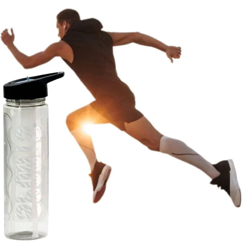 Red Stylish Water Sport Bottle 1000ml with Straw | Leakproof BPA-Free Hydration Bottle for School, Gym & Travel