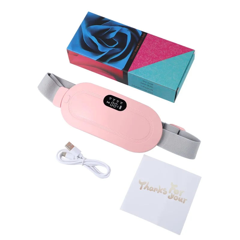 Digital Period Heating Pad & Vibrating Belt | Heat & Massage Relief