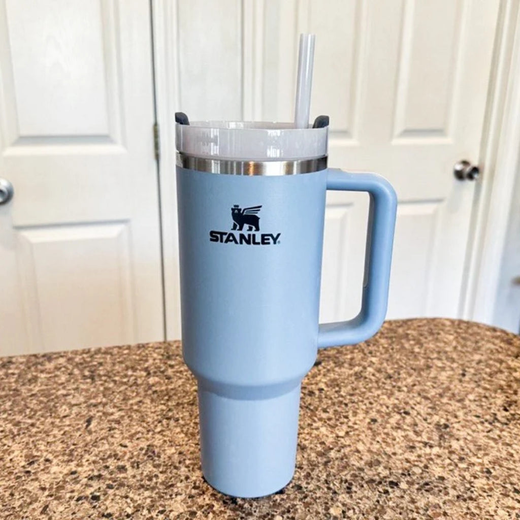 Black Stanley 40 Oz Stainless Steel Tumbler | Leak-Proof Vacuum Insulated Travel Mug | Hot & Cold