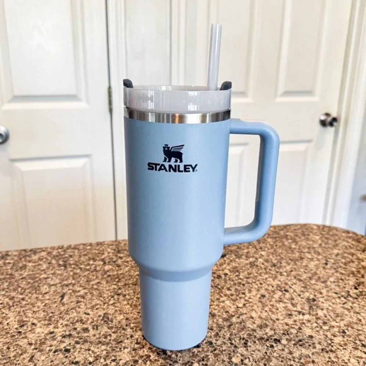 Black Stanley 40 Oz Stainless Steel Tumbler | Leak-Proof Vacuum Insulated Travel Mug | Hot & Cold