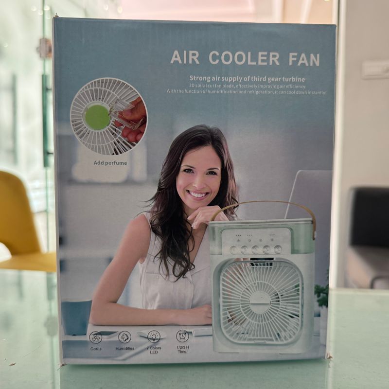 Portable Air Conditioner Mist Fan | LED Night Light, Mist & Humidifier