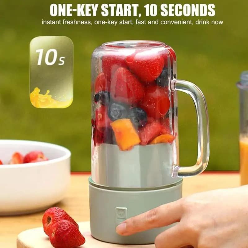 Portable 6-Blade USB Rechargeable Juicer Blender | Smoothies, Shakes & Baby Food