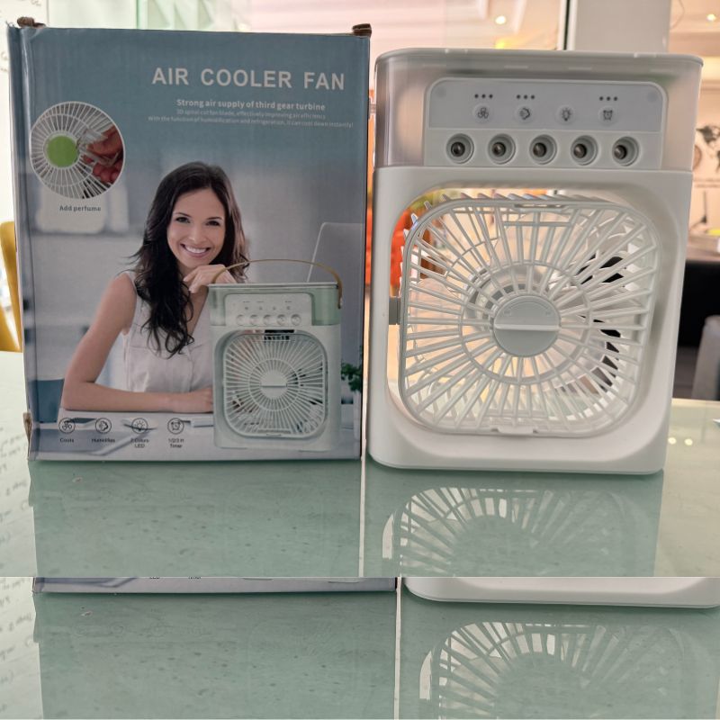Portable Air Conditioner Mist Fan | LED Night Light, Mist & Humidifier