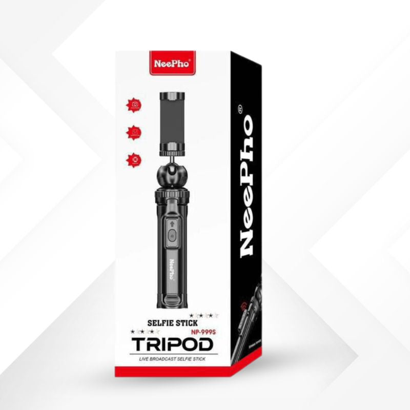 NP-999 2-in-1 Selfie Stick & Tripod | Universal Smartphone & Camera Mount