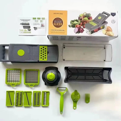 14-in-1 Mandoline Slicer & Vegetable Chopper | Multifunctional Food Cutter & Grater