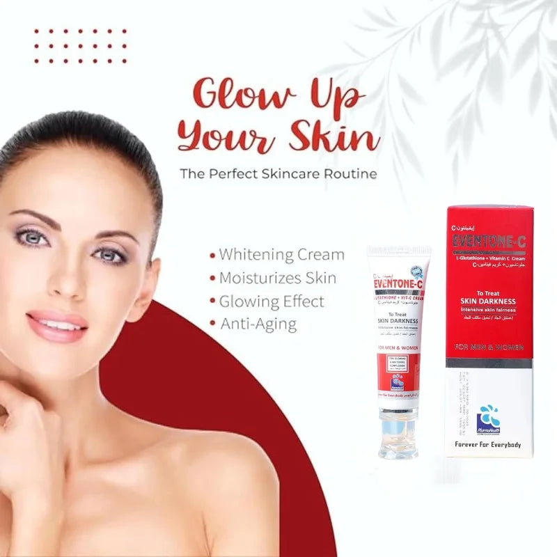 Eventone-C Skin Brightening Cream with L-Glutathione & Vitamin C for Radiant, Even-Toned Skin