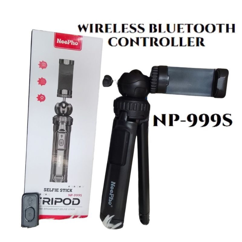 NP-999 2-in-1 Selfie Stick & Tripod | Universal Smartphone & Camera Mount