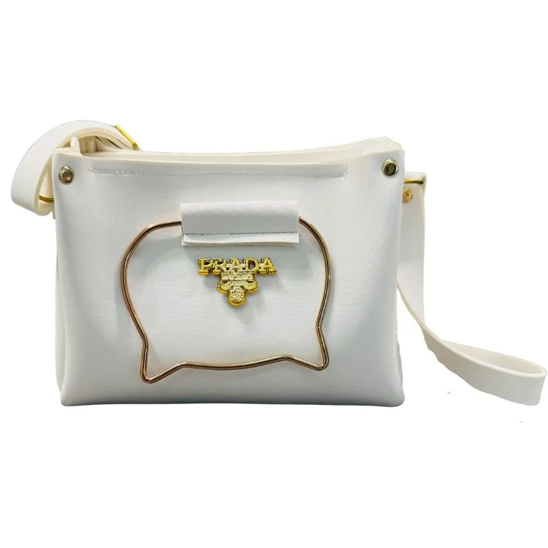 Black Elegant Cat Handle Handbag for Girls & Ladies | Stylish Shoulder & Crossbody Bag with Gold Accents | Adjustable Strap