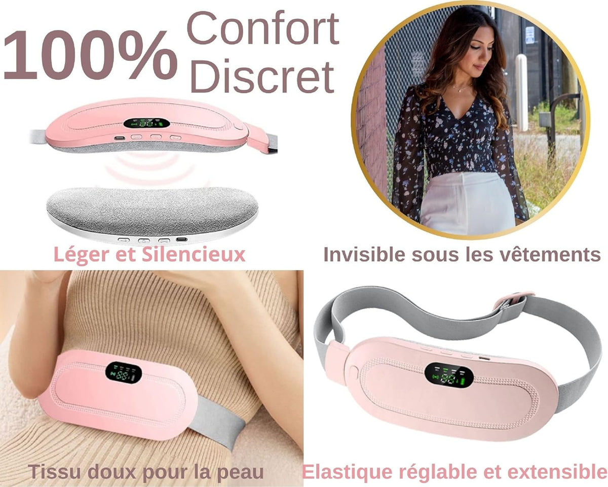 Digital Period Heating Pad & Vibrating Belt | Heat & Massage Relief