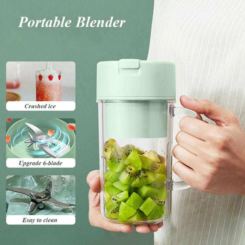 Portable 6-Blade USB Rechargeable Juicer Blender | Smoothies, Shakes & Baby Food