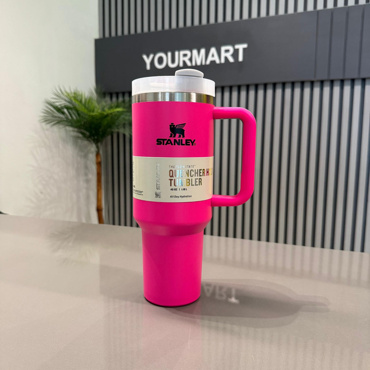 Black Stanley 40 Oz Stainless Steel Tumbler | Leak-Proof Vacuum Insulated Travel Mug | Hot & Cold