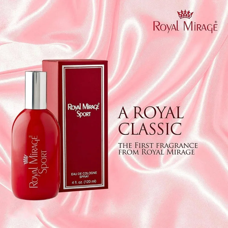 Royal Mirage Eau De Cologne Spray 120ml | Long-Lasting Unisex Perfume