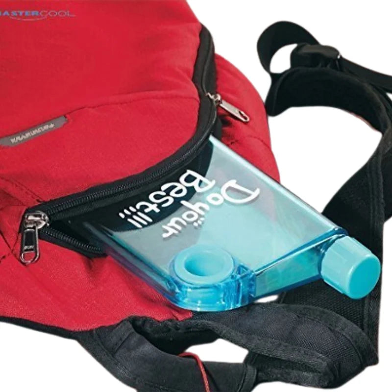 Orange Ultra Slim Notebook Style Water Bottle 380ml | Portable Memo Bottle for Travel, School & Office