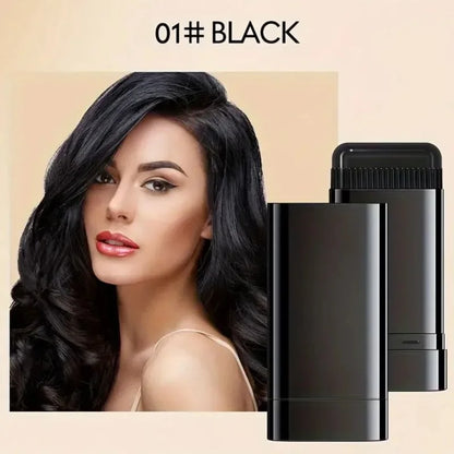 Black Temporary Hair Color Stick  | Long-Lasting Gray Coverage Hair Touch-Up Wand | Compact Size | 20g