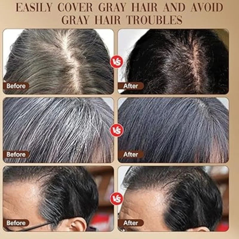 Black Temporary Hair Color Stick  | Long-Lasting Gray Coverage Hair Touch-Up Wand | Compact Size | 20g