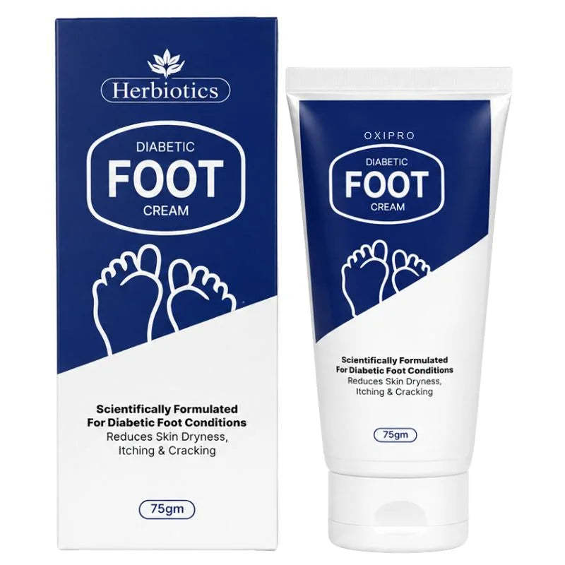Herbiotics Oxipro Diabetic Foot Cream  | Intensive Moisturizing Cream for Dry, Cracked & Itchy Feet | 75g