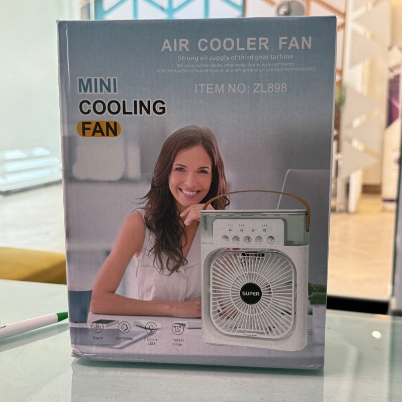 Portable Air Conditioner Mist Fan | LED Night Light, Mist & Humidifier