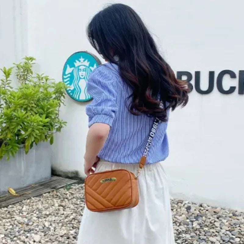 Black Leather Handbag for Girls & Women | Stylish Shoulder & Crossbody Bag | Daily Use & Gift