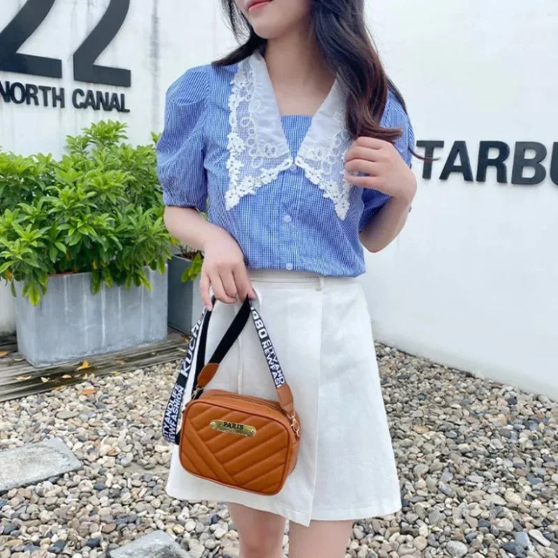 Black Leather Handbag for Girls & Women | Stylish Shoulder & Crossbody Bag | Daily Use & Gift