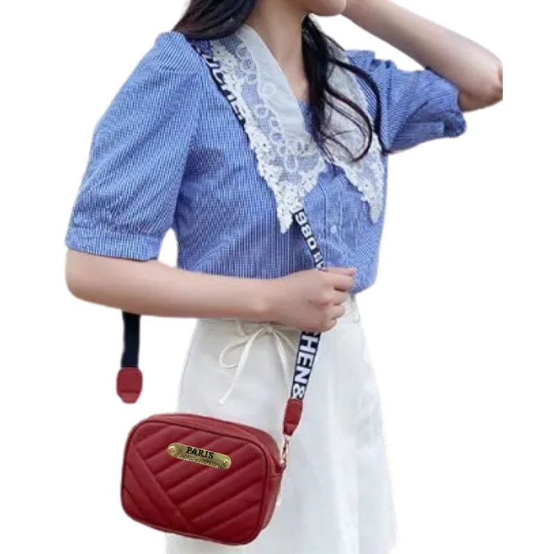 Black Leather Handbag for Girls & Women | Stylish Shoulder & Crossbody Bag | Daily Use & Gift