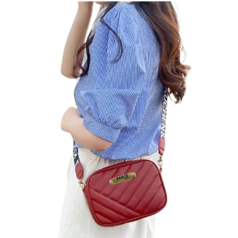 Black Leather Handbag for Girls & Women | Stylish Shoulder & Crossbody Bag | Daily Use & Gift