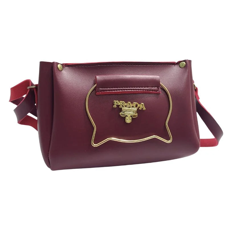 Black Elegant Cat Handle Handbag for Girls & Ladies | Stylish Shoulder & Crossbody Bag with Gold Accents | Adjustable Strap