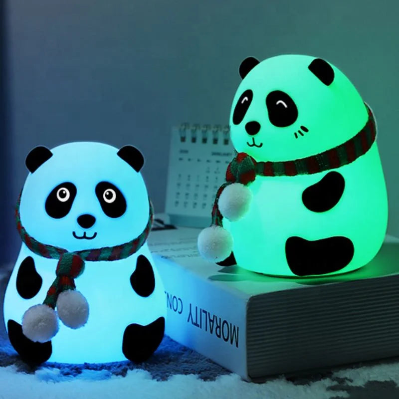 Panda Soft Silicone LED Night Lamp | Rechargeable Touch Control