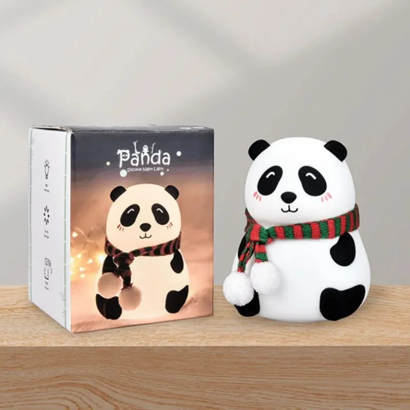 Panda Soft Silicone LED Night Lamp | Rechargeable Touch Control