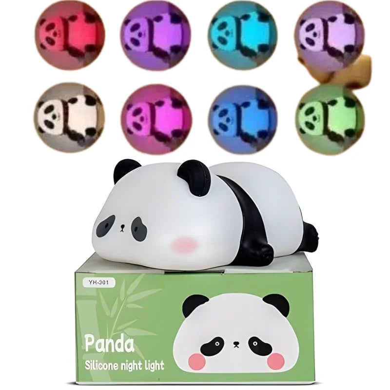 Panda Soft Silicone LED Night Lamp | Rechargeable Touch Control