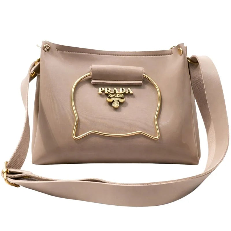 Black Elegant Cat Handle Handbag for Girls & Ladies | Stylish Shoulder & Crossbody Bag with Gold Accents | Adjustable Strap