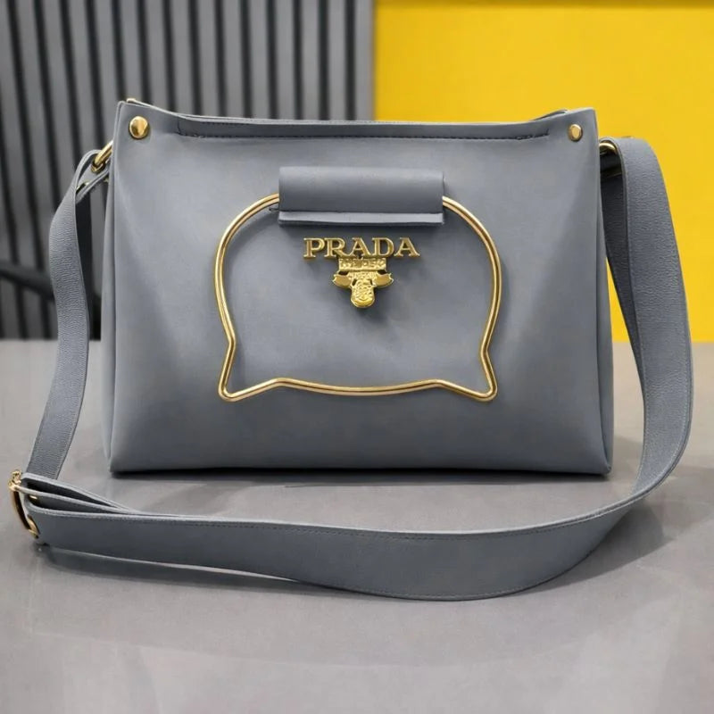 Black Elegant Cat Handle Handbag for Girls & Ladies | Stylish Shoulder & Crossbody Bag with Gold Accents | Adjustable Strap