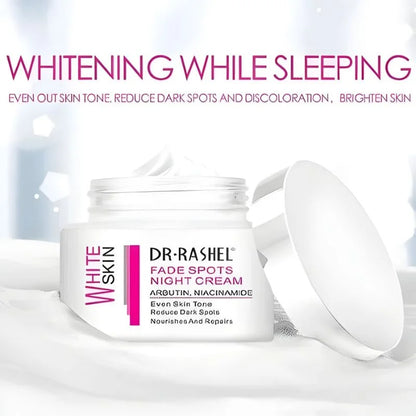 Dr. Rashel White Skin Fade Spots NIGHT Cream | Brightening & Hydrating Night Formula with Arbutin & Niacinamide | Imported