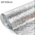 Silver Foil | Marble Sheet Sticker 60x200cm | Waterproof Self-Adhesive PVC Wallpaper for Furniture Walls