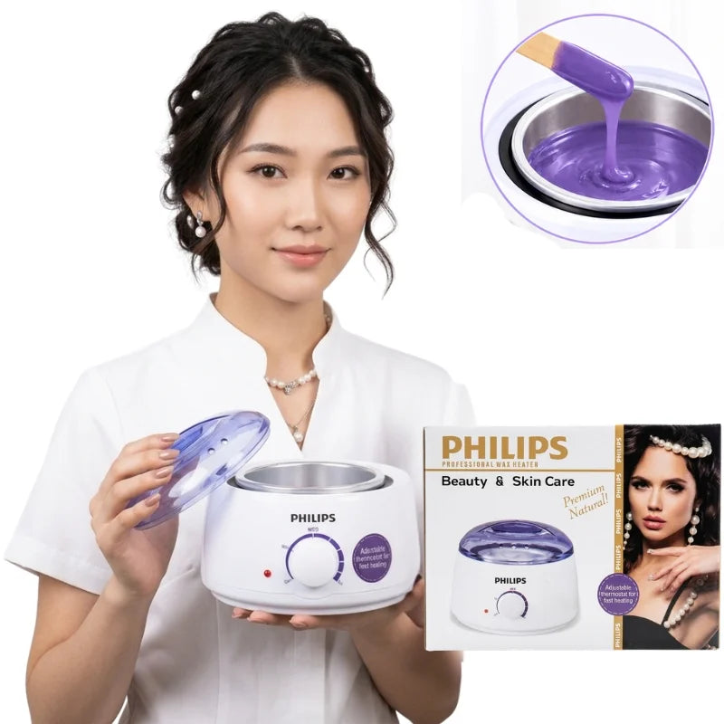 Remington Wax Melting Machine for Hair Removal |  Model FJF508-1 | Electric Wax Warmer with 2 Aluminum Pots | Adjustable Temperature Control up to 80°C | 100W