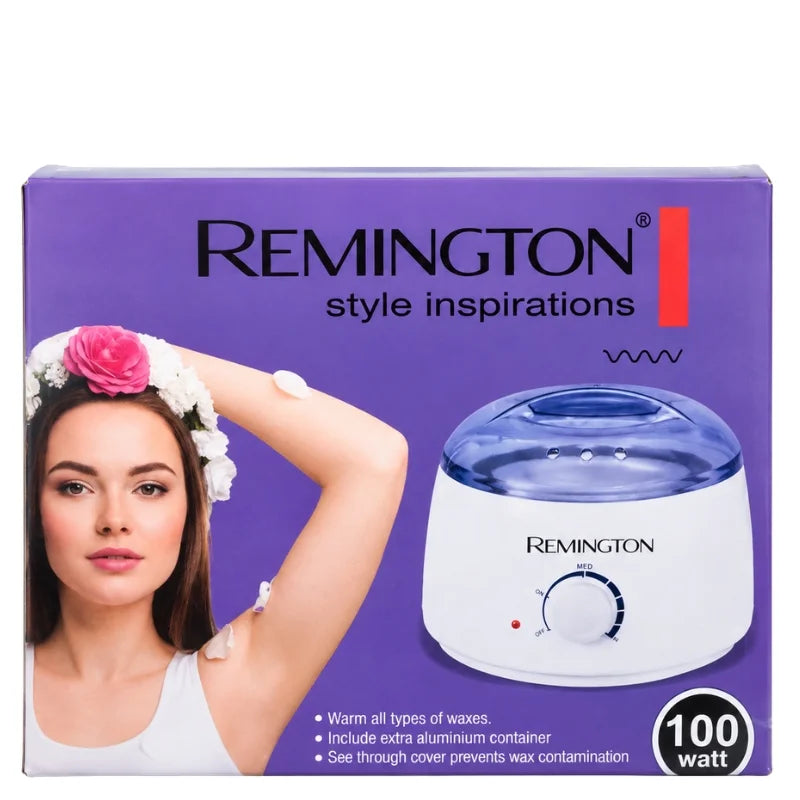 Remington Wax Melting Machine for Hair Removal |  Model FJF508-1 | Electric Wax Warmer with 2 Aluminum Pots | Adjustable Temperature Control up to 80°C | 100W
