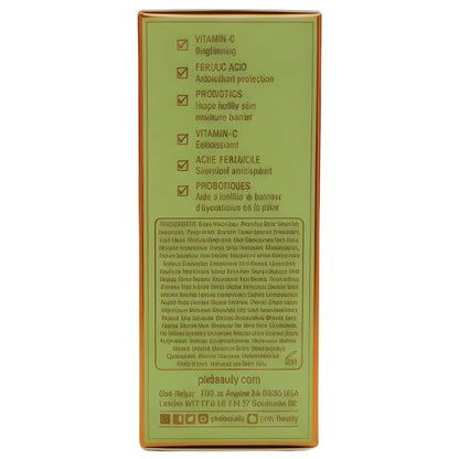 Pixi Vitamin C Brightening Serum with Ferulic Acid & Probiotics | Antioxidant Glow & Barrier Support