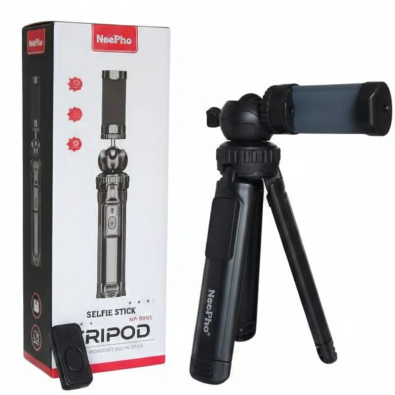 NP-999 2-in-1 Selfie Stick & Tripod | Universal Smartphone & Camera Mount