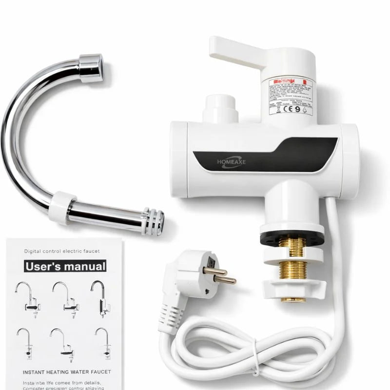 Electric Instant Heating  Faucet  | Digital Temperature Display | Kitchen & Bathroom Hot Water Tap