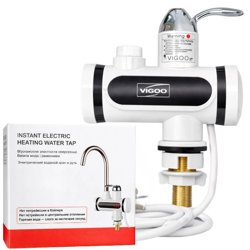 Electric Instant Heating  Faucet  | Digital Temperature Display | Kitchen & Bathroom Hot Water Tap