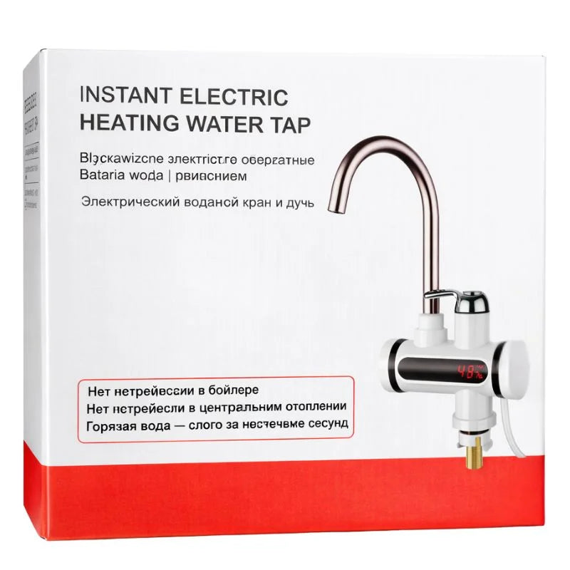 Electric Instant Heating  Faucet  | Digital Temperature Display | Kitchen & Bathroom Hot Water Tap