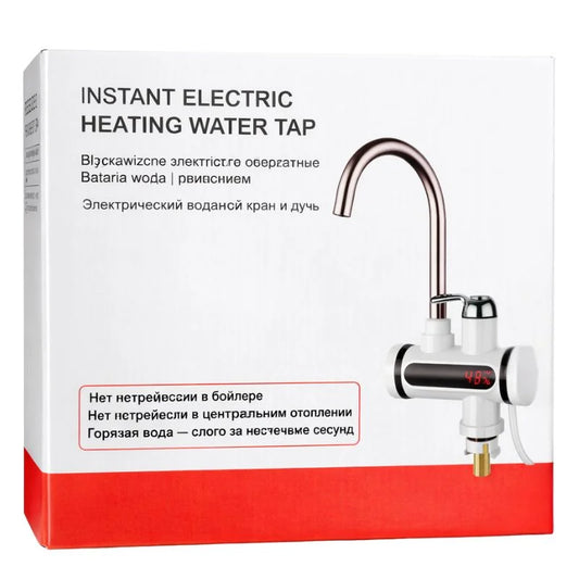 Premium Electric Instant Heating  Faucet  | Digital Temperature Display | Metal handle |  Kitchen & Bathroom Hot Water Tap